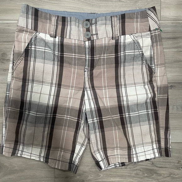 Faded Glory Pants - Faded Glory Men's Plaid Shorts in Tan and Brown